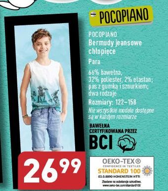 ALDI Bermudy chłopięce rozm. 122-158 pocopiano oferta