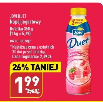 ALDI Jogurt malina - czerwona porzeczka jovi duet oferta