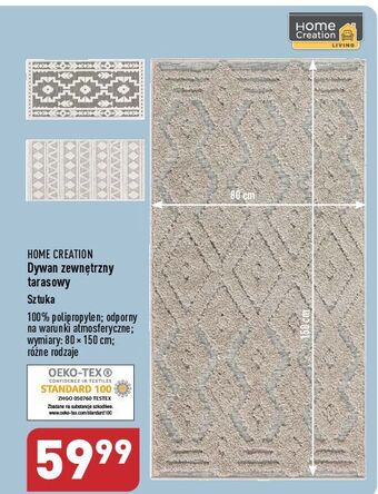 ALDI Dywan tarasowy home creation oferta