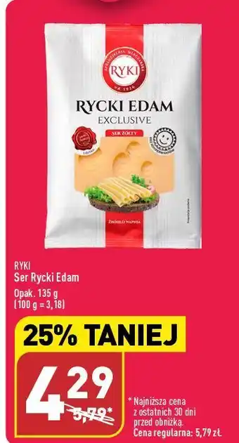ALDI Ser rycki edam exclusive ryki oferta