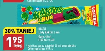ALDI Lód lava nestle kaktus oferta