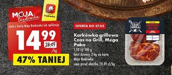 Biedronka Karkówka grillowa plastry czas na grill oferta