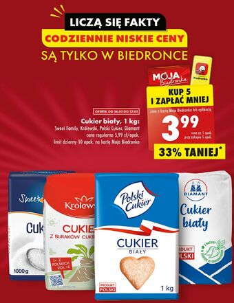 Biedronka Cukier biały diamant oferta