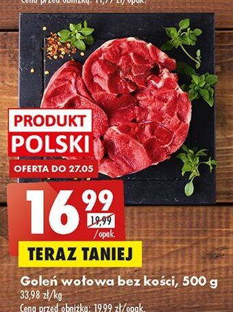 Biedronka Goleń wołowa bez kości oferta