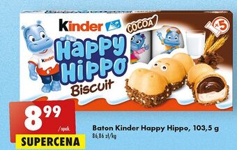 Biedronka Batoniki croki kakaowe kinder happy hippo oferta