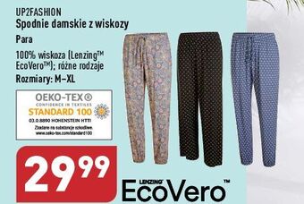 ALDI Spodnie damskie z wiskozy m-xl up2fashion oferta