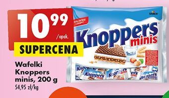 Biedronka Wafelki knoppers minis oferta