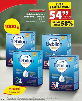 Biedronka Mleko 5 bebilon advance oferta