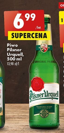 Biedronka Piwo pilsner urquell oferta