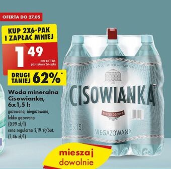 Biedronka Woda gazowana cisowianka oferta