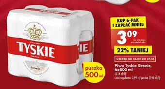 Biedronka Piwo tyskie gronie oferta