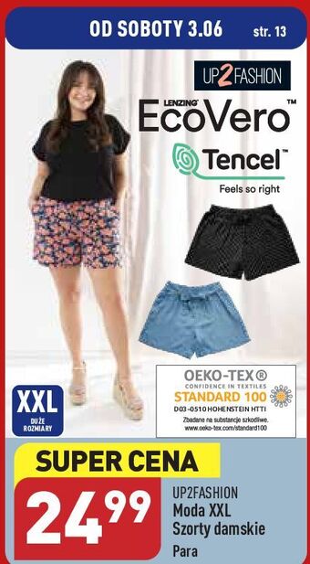 ALDI Szorty damskie up2fashion oferta