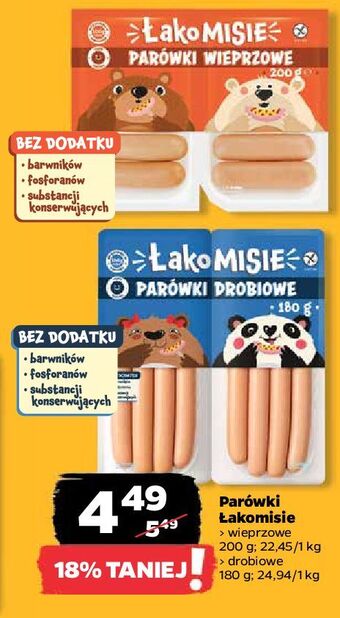 Netto Parówki drobiowe łakomisie oferta