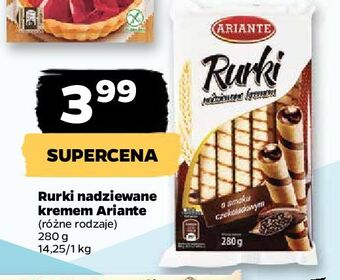 Netto Rurki waflowe z nadzieniem czekoladowym ariante oferta