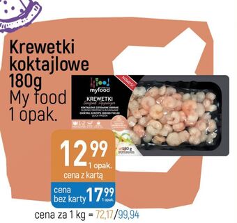 E.Leclerc Krewetki koktajlowe gotowane obrane myfood oferta