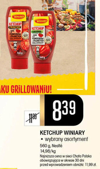 Chata Polska KETCHUP WINIARY 560g oferta