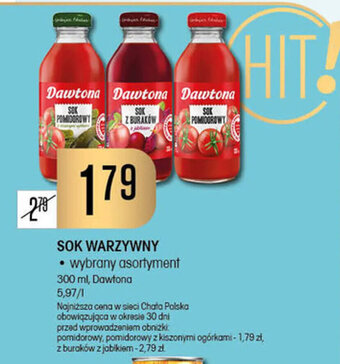 Chata Polska SOK WARZYWNY 300 ml, Dawtona oferta