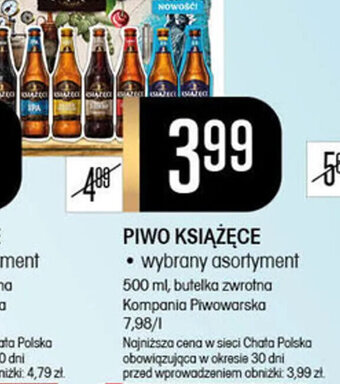 Chata Polska PIWO KSIĄŻĘCE 500ml oferta