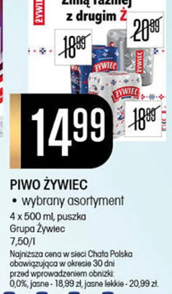 Chata Polska PIWO ŻYWIEC 4x500ml oferta