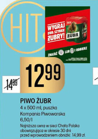 Chata Polska PIWO ŻUBR 4x500ml oferta