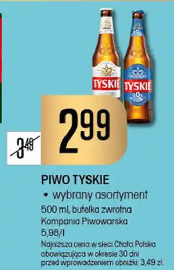 Chata Polska PIWO TYSKIE 500ml oferta