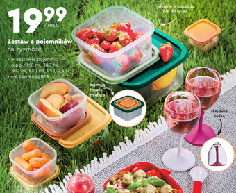 Biedronka Zestaw 6 pojemników na żywność oferta