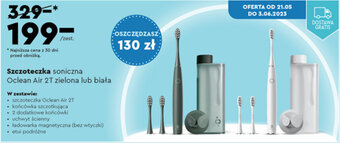 Biedronka Szczoteczka soniczna Oclean Air 2T zielona lub biała oferta