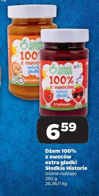 Netto Dżem 100% z owoców extra gładki słodkie historie oferta