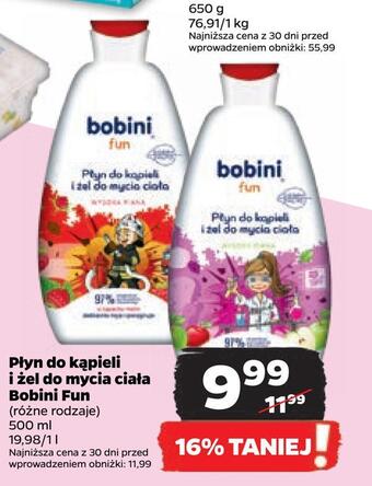 Netto Płyn do kąpieli i żel do mycia ciała bobini fun oferta