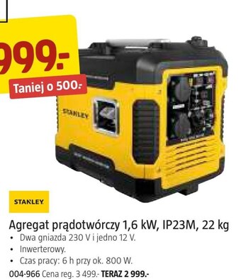 Jula Agregat prądotwórczy stanley oferta