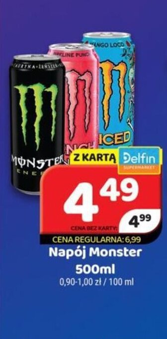 Delfin Napój Monster 500ml oferta