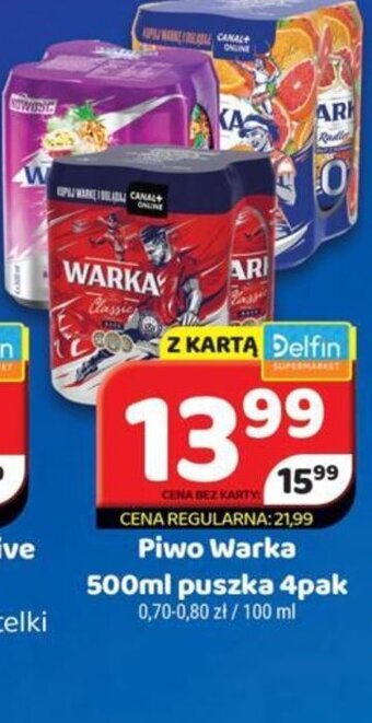 Delfin Piwo Warka 500ml oferta