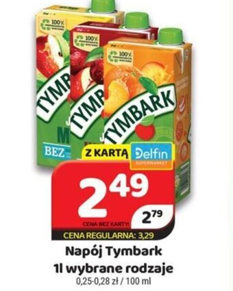 Delfin Napój Tymbark 1l oferta