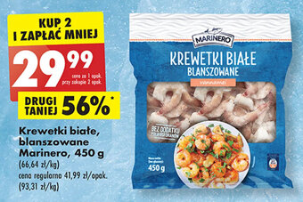 Biedronka Krewetki białe, blanszowane Marinero, 450 g oferta