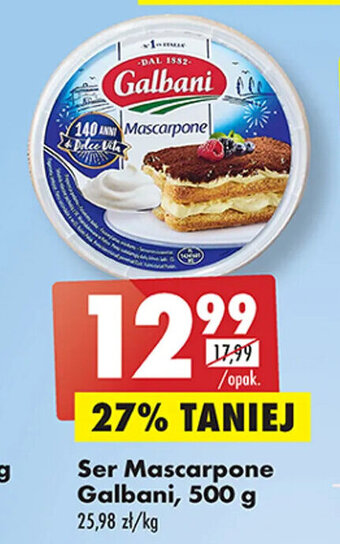 Biedronka Ser Mascarpone Galbani, 500 g oferta