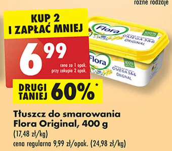 Biedronka Tłuszcz do smarowania Flora Original, 400 g oferta