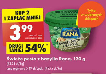 Biedronka Świeże pesto z bazylią Rana, 120 g oferta