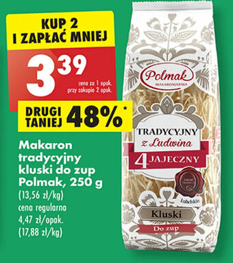 Biedronka Makaron tradycyjny kluski do zup Polmak, 250 g oferta