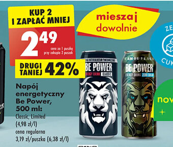 Biedronka Napój energetyczny Be Power, 500ml oferta