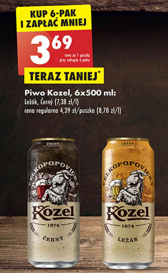Biedronka Piwo Kozel, 500 ml oferta