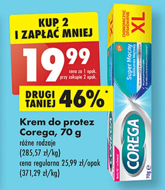 Biedronka Krem do protez Corega, 70 g oferta