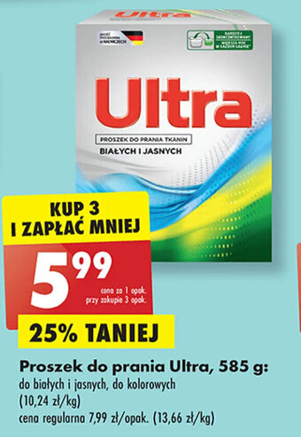 Biedronka Proszek do prania Ultra, 585 g oferta