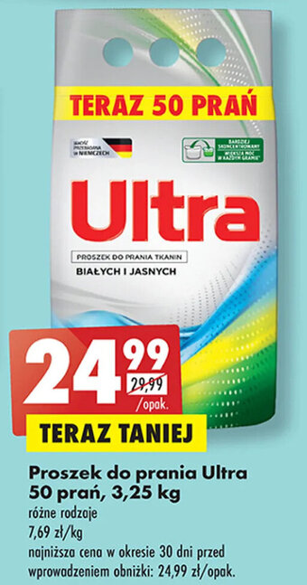 Biedronka Proszek do prania Ultra 50 prań, 3,25 kg oferta