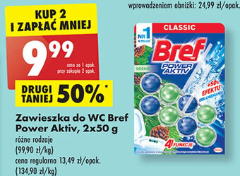 Biedronka Zawieszka do WC Bref Power Aktiv, 2x50 g oferta