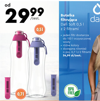 Biedronka Butelka filtrująca Dafi Soft 0,5 l oferta