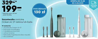 Biedronka Szczoteczka soniczna Oclean Air 2T zielona lub biała oferta