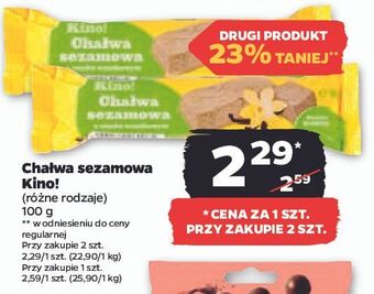 Netto Chałwa sezamowa waniliowa kino! oferta