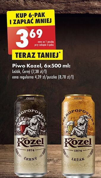 Biedronka Piwo kozel lezak oferta