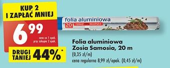Biedronka Folia aluminiowa 20 m zosia samosia oferta