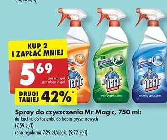 Biedronka Spray do kabin przysznicowych mr magic oferta